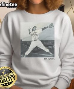 Official Toni Stone Pay Homage Sweatshirt featuring a stylish design celebrating the legendary baseball player Toni Stone.