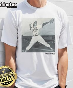 Alt Text: Official Toni Stone Pay Homage T-Shirt featuring a vintage design honoring the baseball legend Toni Stone.