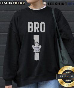 Alt Text: Official Toronto Maple Leafs Number 1 Bro Sweatshirt featuring team colors and logo, perfect for fans.