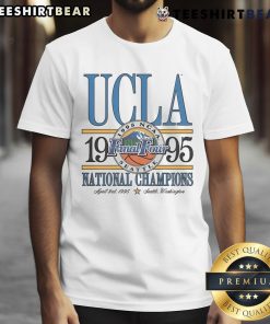 Alt Text: Official UCLA Men's 1995 Basketball National Champions T-Shirt featuring team logo and championship graphics.