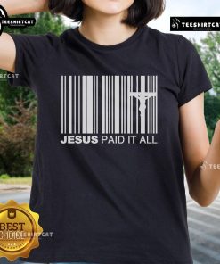 Official Unkonfined Jesus Paid It All Ladies Tee featuring a stylish design and a comfortable fit for everyday wear.