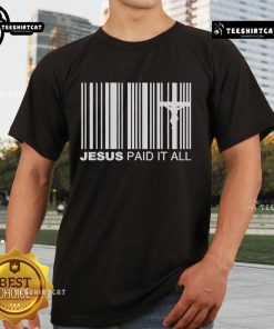 Alt Text: Official Unkonfined Jesus Paid It All T-Shirt featuring a bold design and inspiring message for faith enthusiasts.