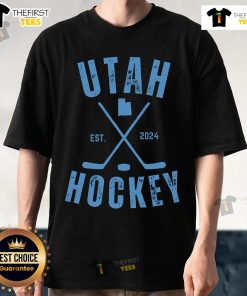 Alt Text: Official Utah Hockey Salt Lake Est 2024 T-Shirt featuring a stylish design for fans and players alike.
