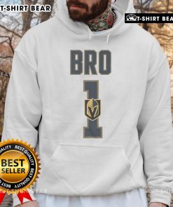 Alt Text: Official Vegas Golden Knights Number 1 Bro Hoodie featuring bold team logo and stylish design for fans.