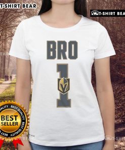 Official Vegas Golden Knights Number 1 Bro Ladies Tee - stylish hockey fan apparel for women supporting the Knights.
