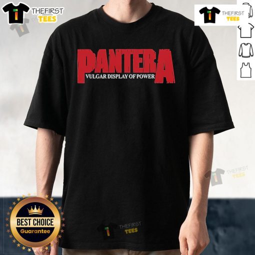 Official Vulgar Display of Power Pantera T-Shirt featuring iconic album artwork and bold lettering, perfect for metal fans.