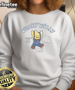 Official Wacky Willy X Lee Kansas City U.S.A. Sweatshirt showcasing vibrant design and comfortable fit for casual wear.