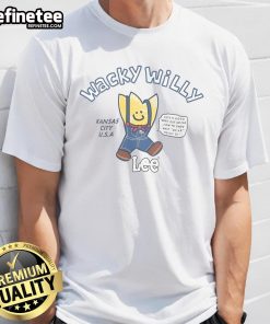 Alt Text: Official Wacky Willy X Lee Kansas City U.S.A T-Shirt featuring vibrant graphic design and stylish fit.