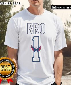 Official Washington Capitals Number 1 Bro T-Shirt featuring bold team graphics and comfortable fabric for fans.