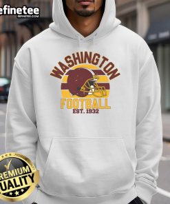 Official Washington Football Est 1932 Hoodie featuring team logo and vintage design in team colors.