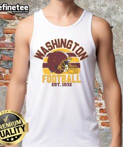 Official Washington Football Est 1932 Tank Top featuring team logo and vintage design for fans and supporters.