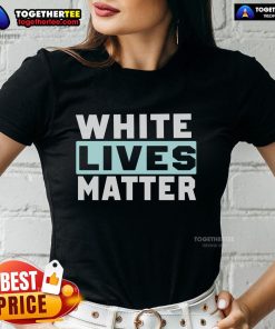 Official White Lives Matter Ladies Tee showcasing stylish design and comfortable fit for supporters of the movement.
