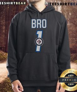 Official Winnipeg Jets Number 1 Bro Hoodie featuring team logo and vibrant colors for fans and sports enthusiasts.