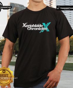 Official Xenoblade Chronicles X logo T-shirt featuring vibrant design and iconic game graphics for fans and collectors.