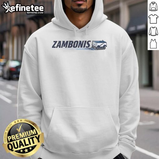 Official Zambonis Logo Hoodie featuring a stylish design, perfect for fans and chilly days. Shop now!