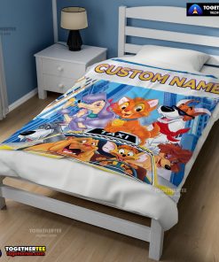 Oliver & Company With Friends Drive Taxi Blanket Fleece Customized Blanket