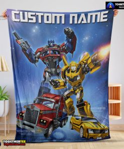 Optimus Prime And Bumblebee Transformers Movie Blanket Customize Blanket