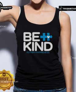 Be Kind Autism Awareness Tank Top featuring a colorful design promoting kindness and understanding for autism.