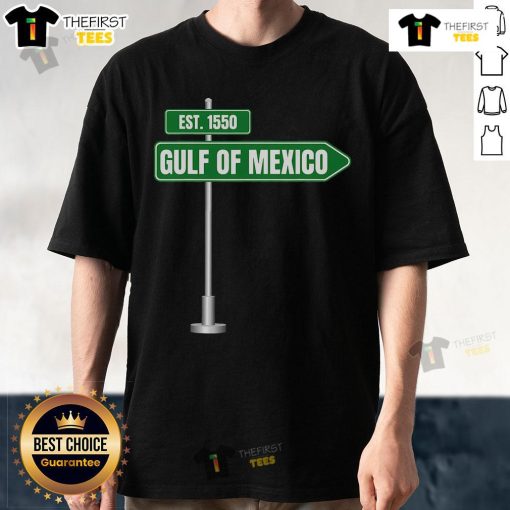 Original Gulf Of Mexico Est 1550 T-Shirt featuring vintage design and vibrant colors, perfect for coastal enthusiasts.