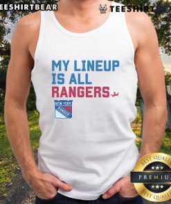Original New York Rangers My Lineup tank top featuring team colors and logo, perfect for fans and summer wear.