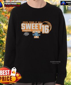 Original Tennessee Volunteers Sweet 16 2025 Women's March Madness sweatshirt showcasing team pride and style.
