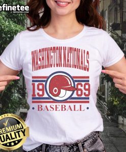 Original Washington Nationals baseball team 1969 ladies tee showcasing vintage design and team spirit.