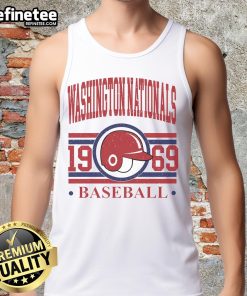 Original Washington Nationals baseball team 1969 tank top featuring classic logo and vintage design for collectors.
