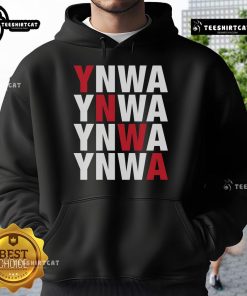 Original You'll Never Walk Alone YNWA Hoodie featuring bold lettering and a comfortable design for fans.