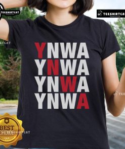 Original You'll Never Walk Alone YNWA Ladies Tee featuring stylish design and vibrant colors for dedicated fans.