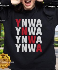 Original You'll Never Walk Alone YNWA Sweatshirt featuring bold lettering and a comfortable design for fans.