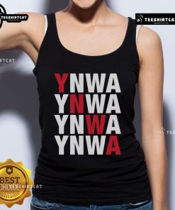 Original You'll Never Walk Alone YNWA tank top featuring bold lettering, perfect for Liverpool fans and casual wear.