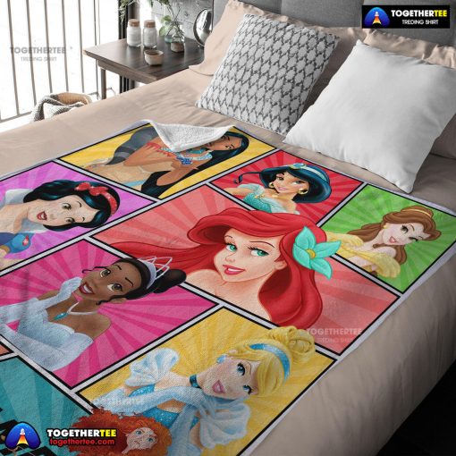 Personalized Disney Princess Blanket Fleece Customized Blanket