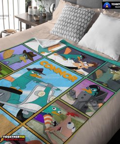 Phineas And Ferb Agent P platypus Perry With Friends Blanket Fleece Customized Blanket