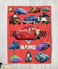 Pixar Cartoon Cars Character Blanket Fleece Customized Blanket