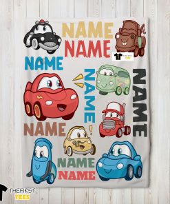 Pixar Cartoon Cars Cute Character Blanket Fleece Customized Blanket