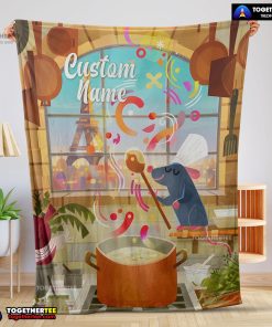Pixar Ratatouille Warm & Soft Remy Chief Blanket Fleece Customized Blanket
