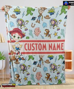 Pixar Toy Story Cowgirl With All Friends Blanket Fleece Customized Blanket