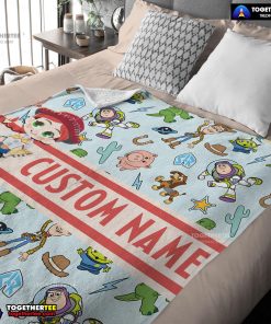 Pixar Toy Story Cowgirl With All Friends Blanket Fleece Customized Blanket