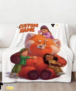 Pixar Turning Red With Friends Blanket Fleece Customized Blanket