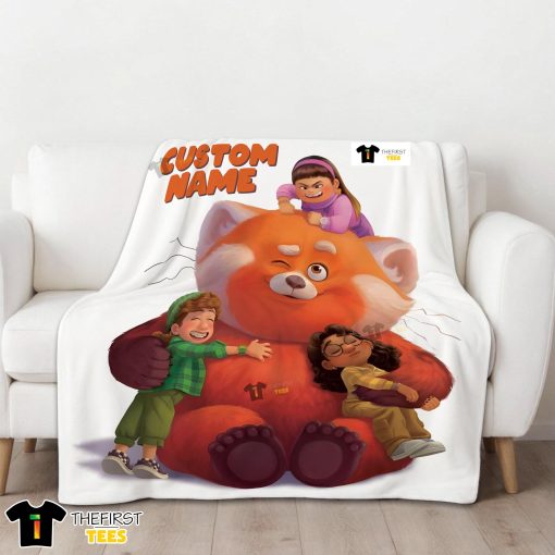 Pixar Turning Red With Friends Blanket Fleece Customized Blanket