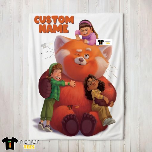 Pixar Turning Red With Friends Blanket Fleece Customized Blanket