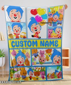 Plim Plim & Friends Collage Blanket Fleece Customized Blanket