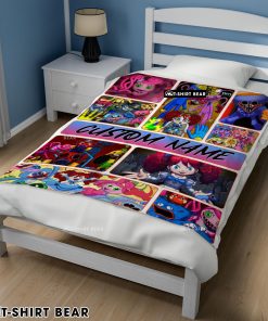 Poppy Playtime Miss Poppy With Friends Horror Blanket Fleece Customized Blanket