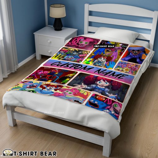 Poppy Playtime Miss Poppy With Friends Horror Blanket Fleece Customized Blanket