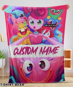 Poppy Playtime Mommy Long Legs And Friends Blanket Fleece Customized Blanket
