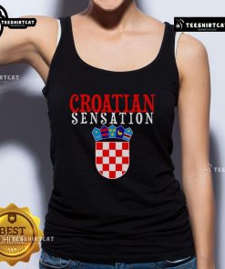 Premium Croatian Sensation Tank Top featuring vibrant colors and stylish design, perfect for summer fashion.