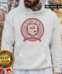 Premium Macgyver School of Engineering Hoodie showcasing a stylish design for engineering students and enthusiasts.