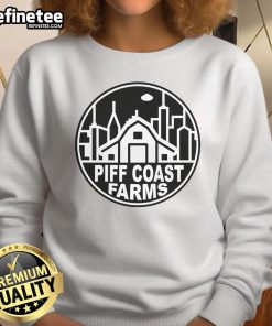 Premium Piff Coast Farms sweatshirt in soft fabric, perfect for cozy layering and casual style for outdoor adventures.