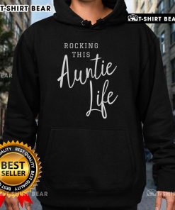 Premium Rocking This Auntie Life Hoodie in cozy fabric, perfect for stylish aunts embracing their role with comfort.