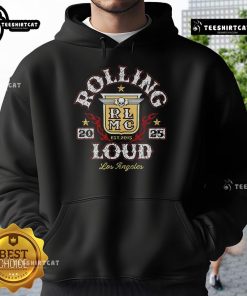 Premium Rolling Loud Los Angeles 2025 hoodie, established in 2015, featuring stylish graphics and vibrant colors.